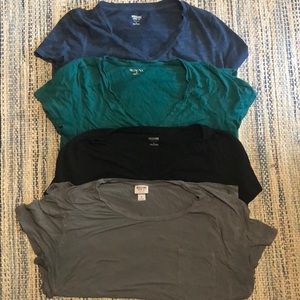 FOUR mixed matched tees BUNDLE!!